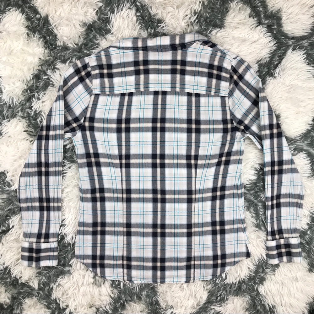 J.Crew Women’s Flannel Shirt Medium Long Sleeve - Picture 7 of 8